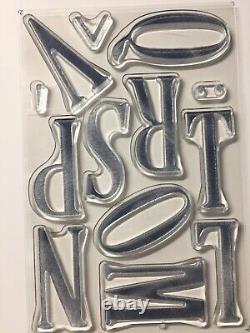 Stampin' Up! LETTERS FOR YOU Stamp Set & LARGE LETTERS Dies NEW #260