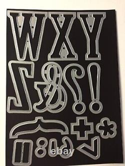 Stampin' Up! LETTERS FOR YOU Stamp Set & LARGE LETTERS Dies NEW #260