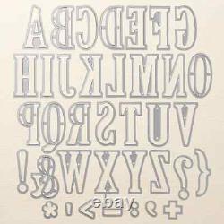 Stampin' Up! LETTERS FOR YOU Stamp Set & LARGE LETTERS Dies NEW #260