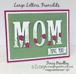 Stampin' Up! LETTERS FOR YOU Stamp Set & LARGE LETTERS Dies NEW #260