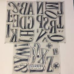 Stampin' Up! LETTERS FOR YOU Stamp Set & LARGE LETTERS Dies NEW READ