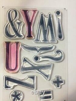 Stampin' Up! LETTERS FOR YOU Stamps, NUMBER OF YEARS & BOTH sets of DIES