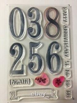 Stampin' Up! LETTERS FOR YOU Stamps, NUMBER OF YEARS & BOTH sets of DIES