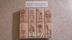 Stampin' Up! LITTLE HELLOS Rubber Stamp Set 8 Stamps Stamping, Crafts