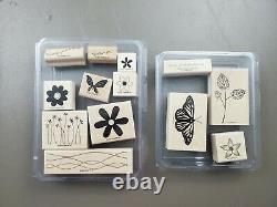Stampin' Up! LOT of 13 BUTTERFLY THEMED stamp sets, dies and punches