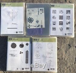 Stampin Up! LOT of 18 ADORABLE Sets! Baby Occasions Owl Teacher Hydrangea Word