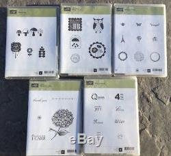Stampin Up! LOT of 18 ADORABLE Sets! Baby Occasions Owl Teacher Hydrangea Word