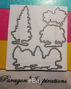 Stampin Up LOVELY AS A TREE Wood Stamp Set & Matching Framelits DIES BY DAVE