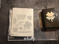 Stampin' Up! LUCKY CLOVER BUNDLE Stamp Set & Punch Good Luck St. Patrick's Day