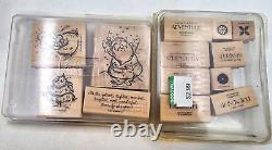 Stampin Up Large 48+ Piece Lot Set Stamps Photopolymer Wooden Stampin Around