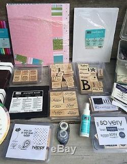 Stampin Up Large Lot Stamp Sets, Ink Pads, Rollagraphs, Cards, Markers & More