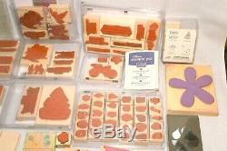 Stampin Up Large Stampin Up Lot Rubber Stamp Sets and individual stamps Holiday