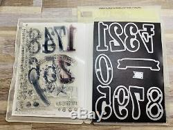 Stampin' Up Letters For You /Number Of Years Stamp Sets & 3 Thinlits Sets