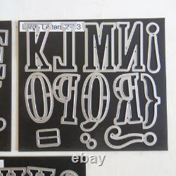 Stampin' Up Letters For You & Number of Years Stamp Sets w Matching Large Dies