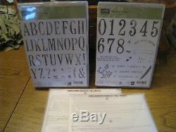 Stampin Up Letters for You, Number of Years and both matching dies sets