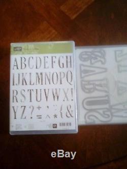 Stampin Up! Letters for You Stamp Set and Large Letters Framelits Dies
