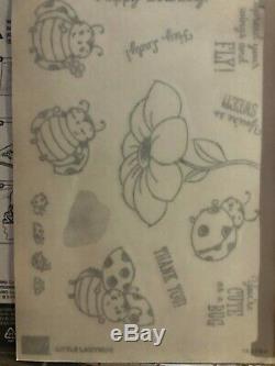 Stampin' Up Little Ladybug Stamp Set & Ladybugs Dies Bundle- NIP, Rare