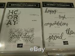 Stampin Up Lot #1 stamp sets all new
