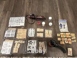 Stampin' Up Lot-10 Sets, Stamp Roller, Embossing Heat Tool&Powders, Other Xmas Set