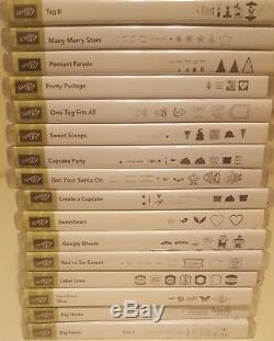 Stampin Up Lot 16 Stamp Sets Unmounted & Photopolymer Stamp Sets New