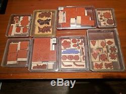 Stampin Up Lot 20 Sets Card Making Stamps Over 250 Stamps