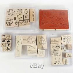 Stampin' Up Lot 263 Stamps, Complete Sets Many Unmounted, Retired