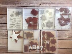 Stampin Up! Lot 28 Stamp Sets 200+ Stamps- Holidays, Retired Sets, Phrases, More
