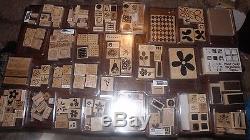 Stampin Up Lot 34 Sets Hearts Holiday Birthday Words Flowers Shapes Retired