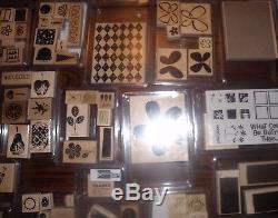 Stampin Up Lot 34 Sets Hearts Holiday Birthday Words Flowers Shapes Retired