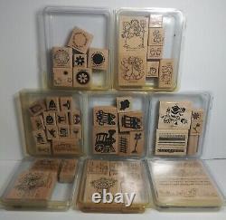 Stampin' Up Lot 34 Sets of Stampin' Up rubber stamper over 218 individual stamps