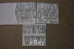 Stampin Up Lot Letters For You Stamp Set & Large Letters Framelits Alphabet