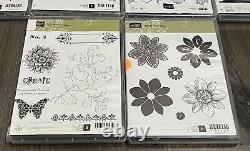 Stampin' Up! Lot Of 10 Stamp Sets Birthday Fall Floral Friends Butterfly #2