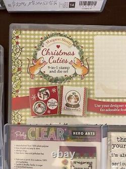 Stampin' Up! Lot Of 12 Photopolymer Stamp Sets Celebration Thanks Christmas Cat