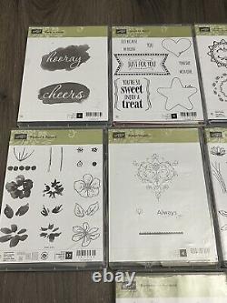 Stampin' Up! Lot Of 20 Stamp Sets Birthday Love Thank You Floral Wedding
