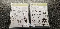 Stampin Up Lot Of Stamp Sets, Embossing Folders, Thinlet, Wood Stamps & More