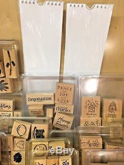 Stampin Up Lot Of Stamp Sets Various Occasions Christmas Alphabet Borders