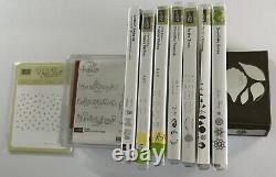 Stampin' Up! Lot Set! 39 New And Used Sets, 5 Punches, 5 Embossing Folders
