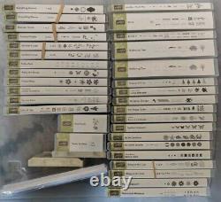 Stampin Up Lot Set of 28 Birthday Christmas & More Scrapbook All Unused