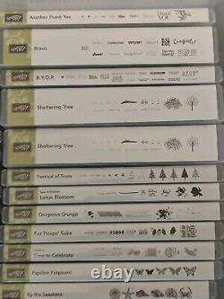 Stampin Up Lot Set of 28 Birthday Christmas & More Scrapbook All Unused