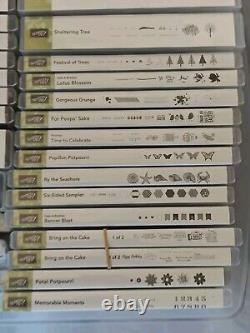 Stampin Up Lot Set of 28 Birthday Christmas & More Scrapbook All Unused