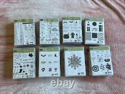 Stampin Up Lot Set of 31 Holiday, Sayings, Floral & More All Opened Unused