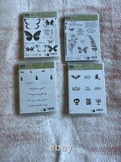 Stampin Up Lot Set of 31 Holiday, Sayings, Floral & More All Opened Unused