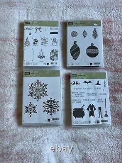 Stampin Up Lot Set of 31 Holiday, Sayings, Floral & More All Opened Unused