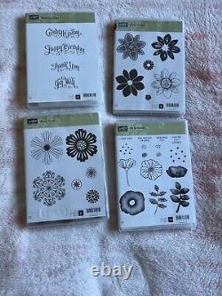 Stampin Up Lot Set of 31 Holiday, Sayings, Floral & More All Opened Unused