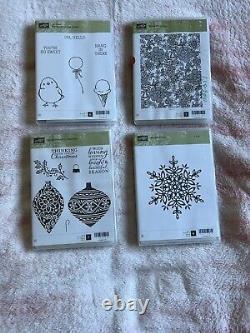 Stampin Up Lot Set of 31 Holiday, Sayings, Floral & More All Opened Unused