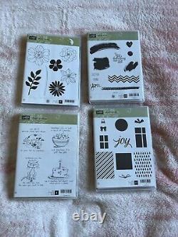 Stampin Up Lot Set of 31 Holiday, Sayings, Floral & More All Opened Unused