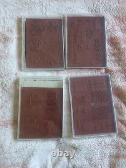 Stampin Up Lot Set of 31 Holiday, Sayings, Floral & More All Opened Unused