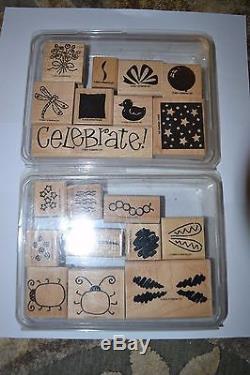 Stampin Up! Lot of 10 sets! Over 65 individual Stamps! MAKE AN OFFER