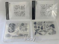 Stampin Up Lot of 12 Photopolymer Stamp Set Celebrate Thanks Christmas Bday Love