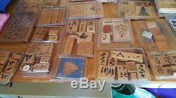 Stampin Up Lot of 131 Rubber Wood Stamp Sets many retired